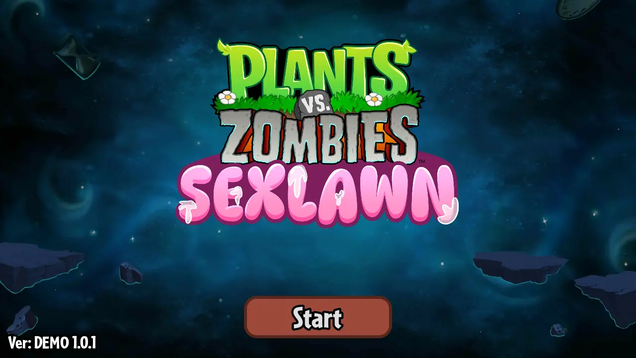 Game title screen with the Start button and demo version 1.0.1